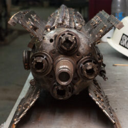 I began building this massive rocketship model in 2015. Five years later it